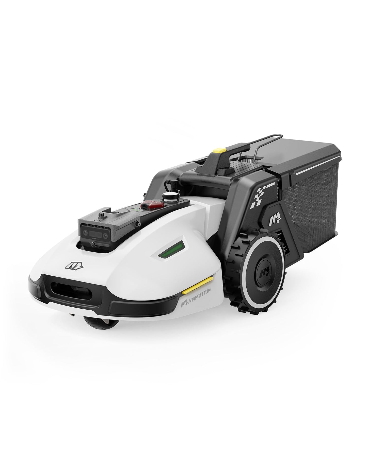 MAMMOTION YUKA 2000 Mähroboter mit Kehrmaschine, Max. 2800m², NetRTK+Vision, Keine RTK-Antenne erforderlich, Auto-Kartierung, Empf. 2000m², Rasenmähroboter mit 4G-Modul, 50% Steigung