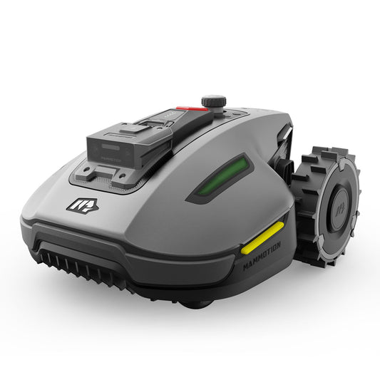 MAMMOTION YUKA Mini 700 Mähroboter ohne Begrenzungskabel, NetRTK+Vision, Keine RTK-Antenne erforderlich, Auto-Kartierung, Empf. 700m² (YUKA mini 700&Trennscheibe)